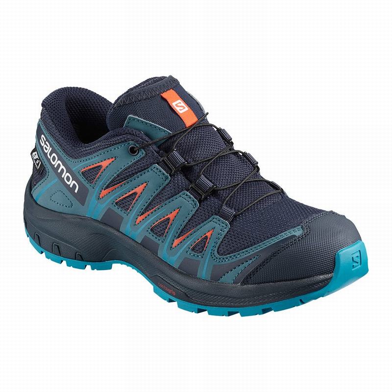 Salomon XA PRO 3D CLIMASALOMON™ WATERPROOF Zapatillas Trail Running Niños - Azul Marino / Azules - C